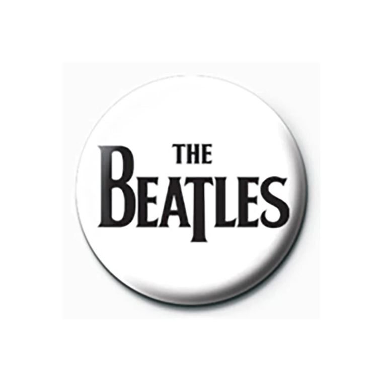 The Beatles (Black Logo) 25mm Badge - PB3609