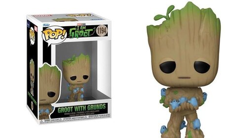 Funko POP! Marvel: I Am Groot - Groot with Grunds #1194 Figure