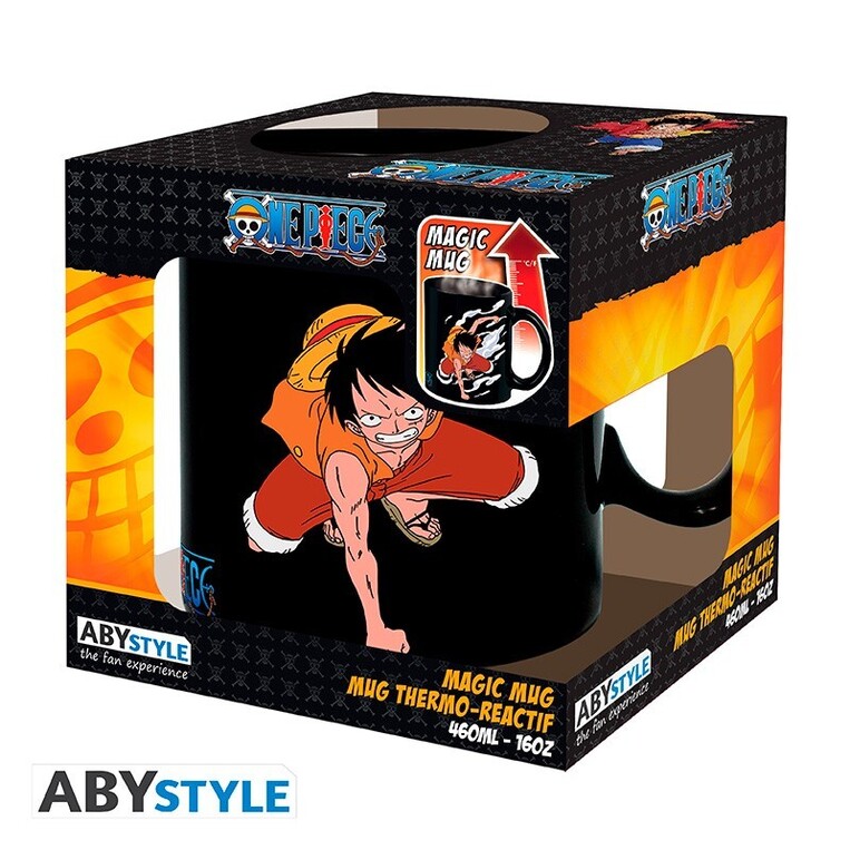 One Piece - Mug Heat Change - 460 ml (ceramic) - Luffy & Ace - ABYMUGA443