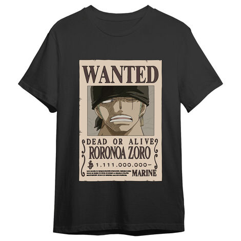 One Piece Roronoa Zoro Wanted T-shirt - 6894