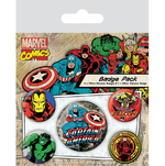 Marvel Comics (Captain America) Badge Pack Set (Pack Of 5) - BP80447