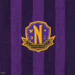 Wednesday Scarf Nevermore Academy Purple - CR1071