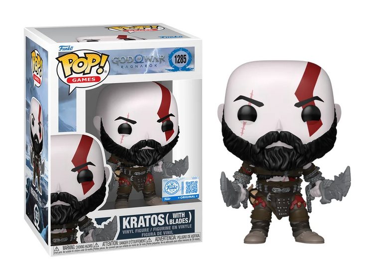 Funko Pop! Games: God of War Ragnarök - Kratos (with Blades) (Special Edition) #1285 Vinyl Figure