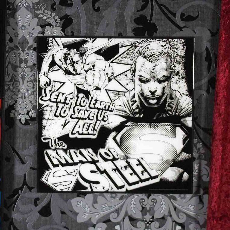 DC Comics Superman Crystal Clear Picture The Man of Steel Resin/MDF 32 x 32 cm - B5659T1