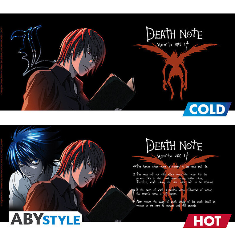 Death Note Mug Heat Change 460ml L & Light - ABYMUGA585
