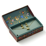 Harry Potter Quidditch Gift Box Golden Snitch Necklace & Earrings (zinc) - EGSWN0631