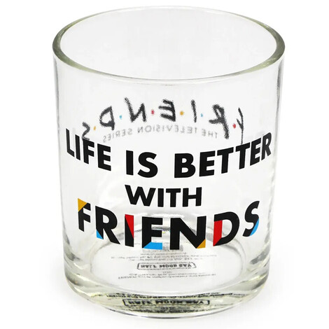 Friends - "Life is better with friends" Glass Tumbler - GL01FDS02