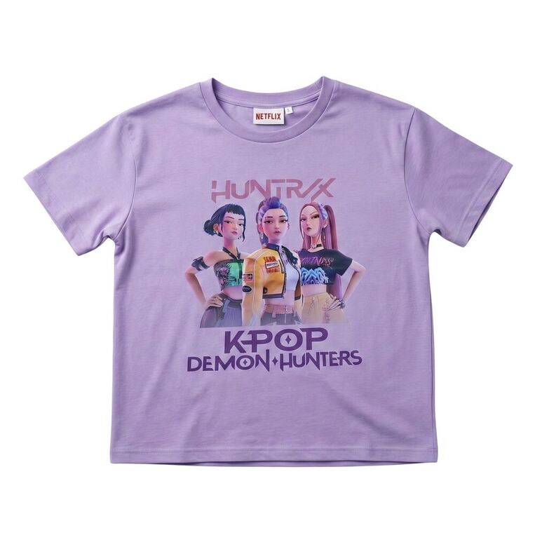 KPop Demon Hunters Huntrix Purple t-shirt - NW1749- 6
