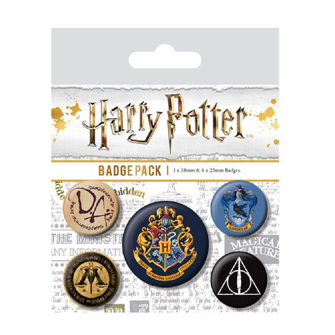 Harry POtter Hogwarts Symbols Badge Pack - BP80485