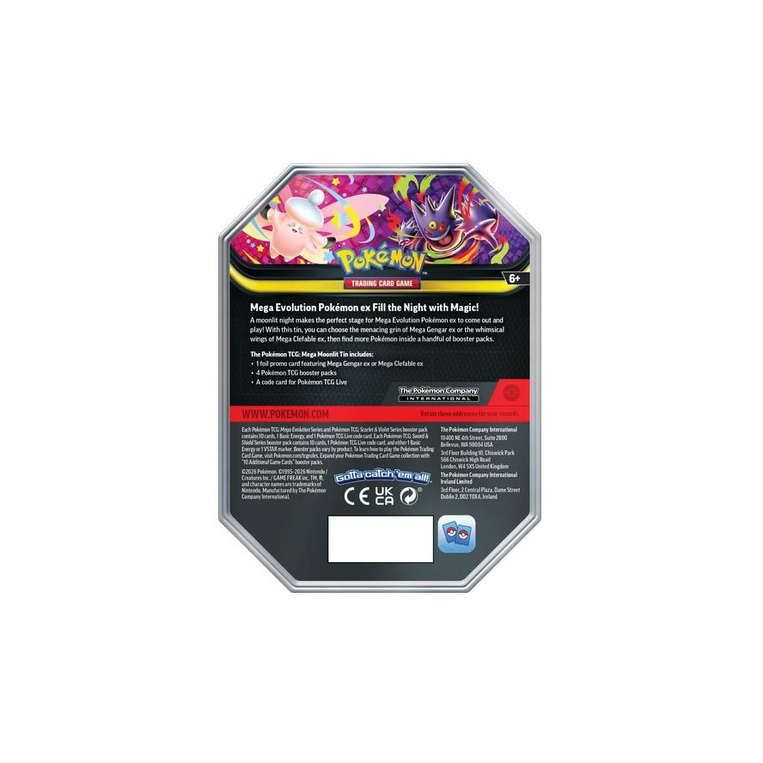 Pokemon TCG - Mega Evolution: Mega Moonlit - Mega Gengar Tin - POK103891