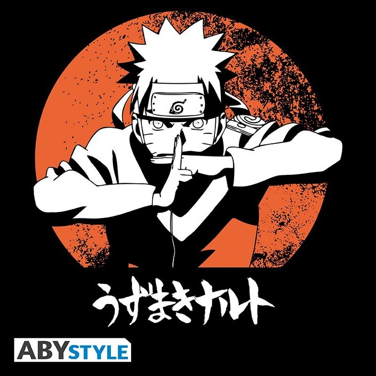 Naruto Shippuden - T-shirt "Naruto" Black - ABYTEX631
