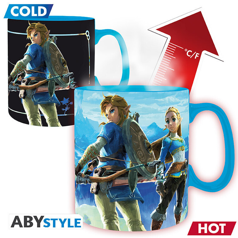 The Legend Of Zelda Mug Heat Change 460ml Breath Thewild - ABYMUGA648