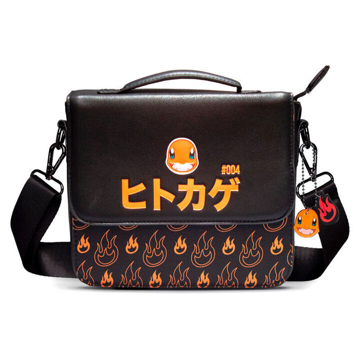 Pokemon PU Leather Messenger Bag Charmander (black/orange) - MB610284POK