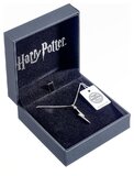Harry Potter Lightning Bolt Sterling Silver Necklace with Swarovski Crystals - EHPSN001