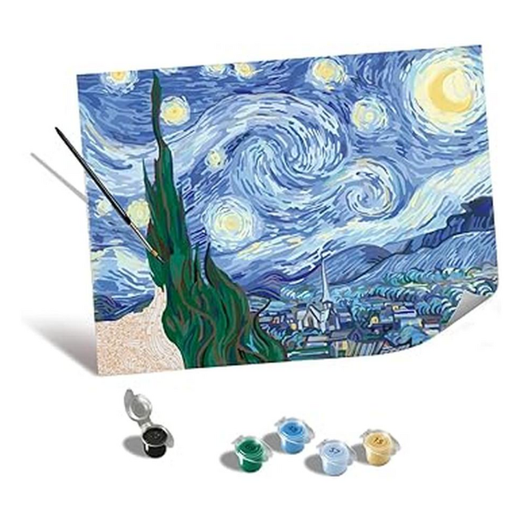 Ravensburger Canvas: Van Gogh: Starry Night (Numbered Drawing Kit) - 05-23915