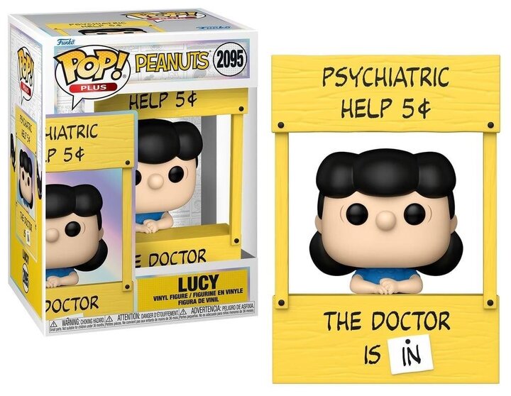 Funko POP! Plus: Peanuts - Lucy (Psychiatric Booth) #2095 Figure 