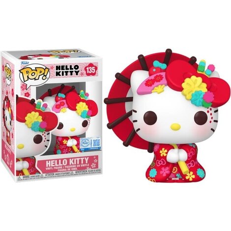 Funko POP! Sanrio: Hello Kitty - Hello Kitty (in Kimono) #135 (Exclusive) Figure 