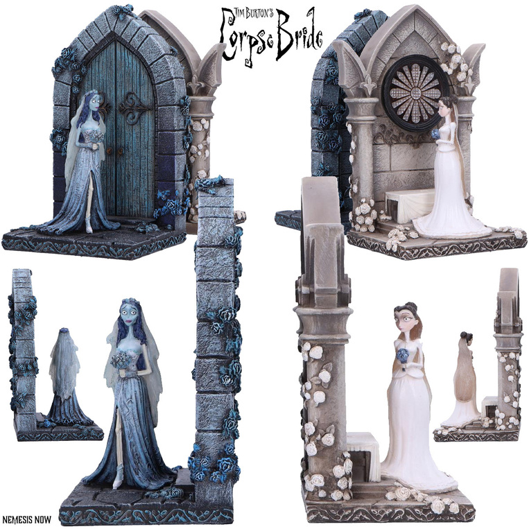 Corpse Bride Emily and Victoria Bookends 19 cm - NEMN-B6920A25 