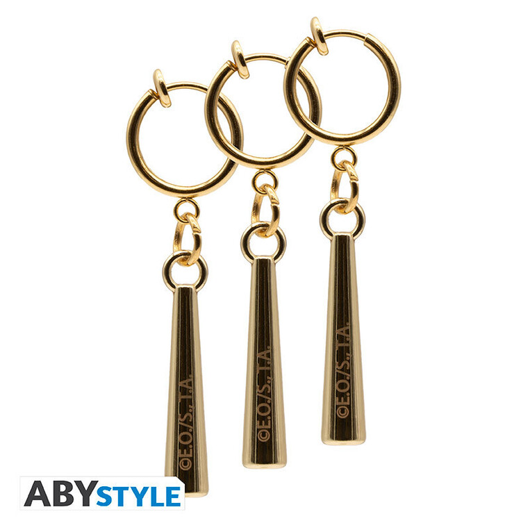 One Piece 3 Earrings Set Zoro (Zinc alloy) - ABYROL063
