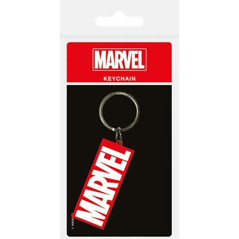Marvel Comics Rubber Keychain Logo 6 cm - RK38461C