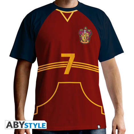 Harry Potter T-shirt "Quidditch jersey" Man SS red - ABYTEX371