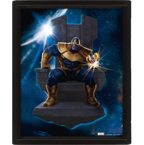 Marvel Avengers (Thanos) 26 x 4cm 3D Lenticular Poster (Framed) - EPPL71525
