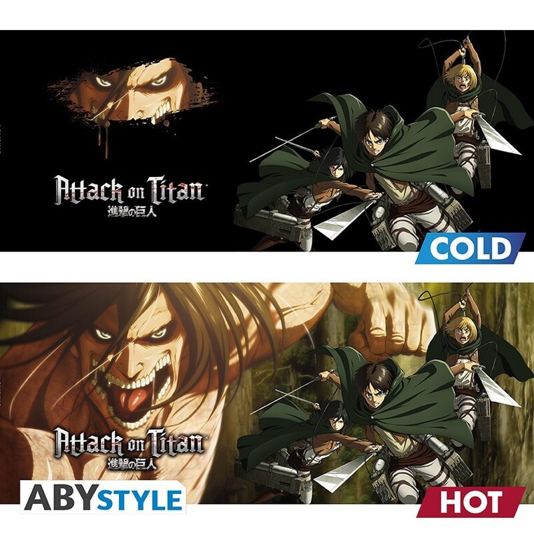 Attack on Titan - Mug HeatChange -460ml (ceramic) - Titan Eren - ABYMUGA436
