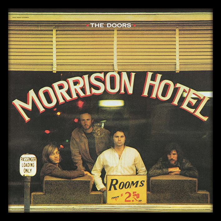 The Doors (Morrison Hotel) Album Cover Wooden Framed Print 31.5 x 31.5cm - ACPPR48502