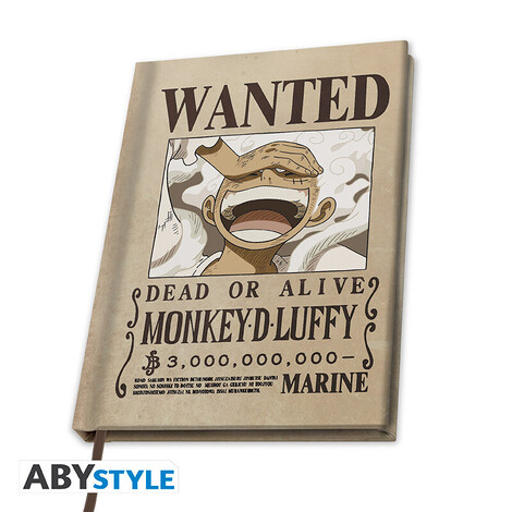 One Piece A5 Notebook "Wanted Luffy Wano" - ABYNOT155 