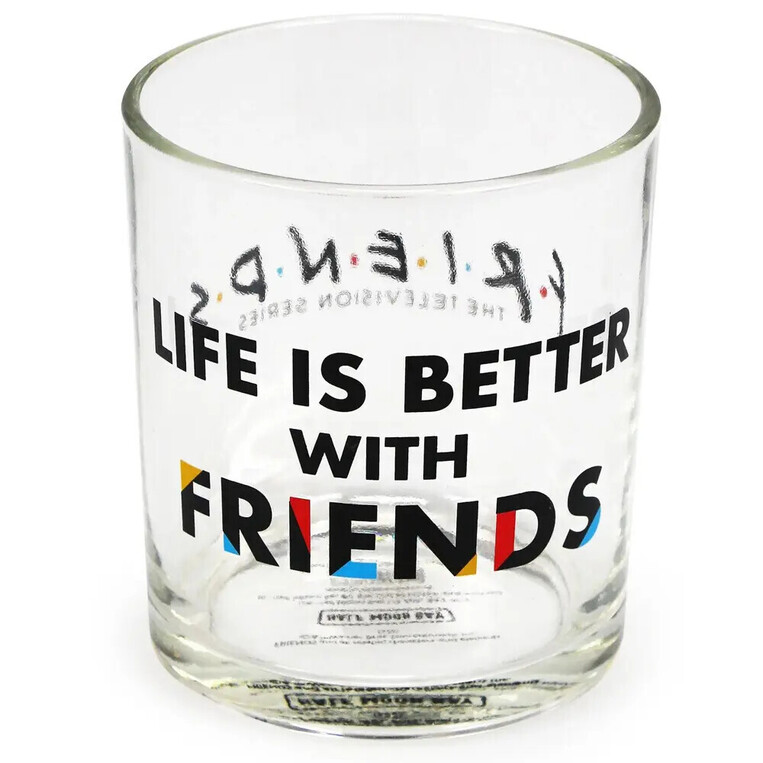 Friends - "Life is better with friends" Glass Tumbler - GL01FDS02