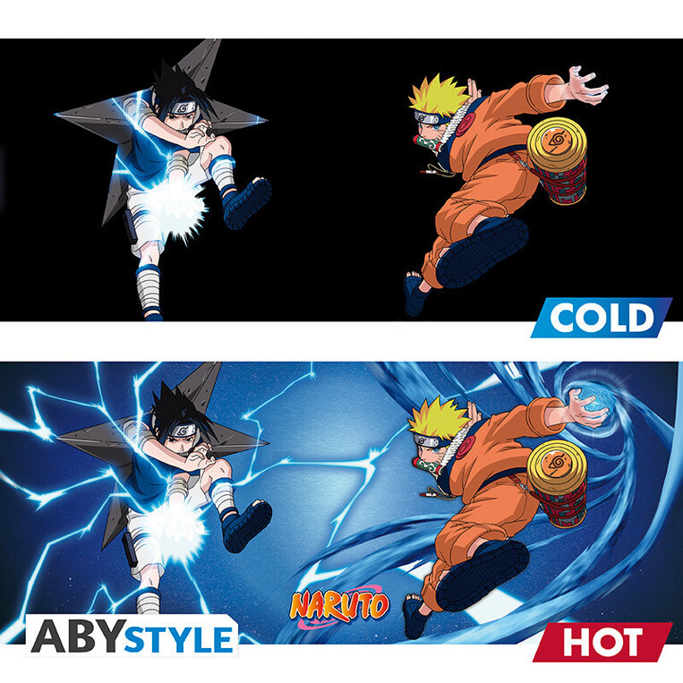 Naruto - Mug Heat Change - 460 ml- Naruto & Sasuke - ABYMUGA500