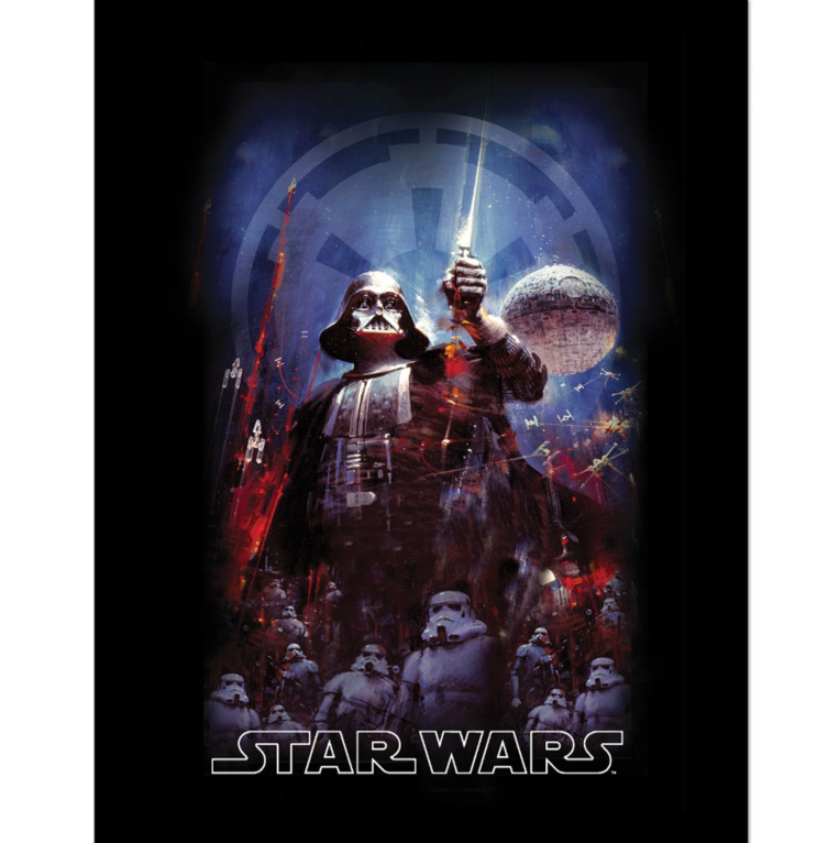 Star Wars Empire Montage Wooden Framed 30x40cm Print - FP14503P