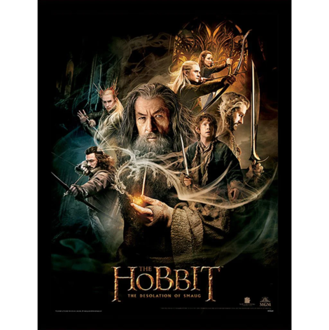Lord Of The Rings - The Hobbit Dos (One Sheet) Wooden Framed Print (30x40) - FP11152P