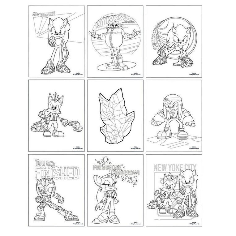 Sonic Prime Colouring Stationery Set - CRD2700000773