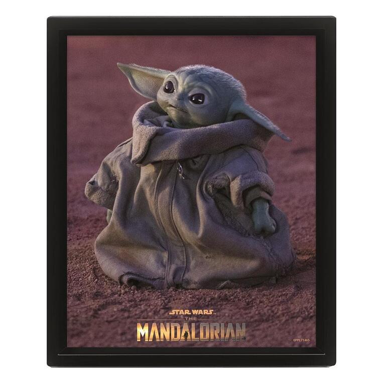 Star Wars: The Mandalorian Framed 3D Effect Poster Pack Grogu 26 x 20 cm - EPPL71465