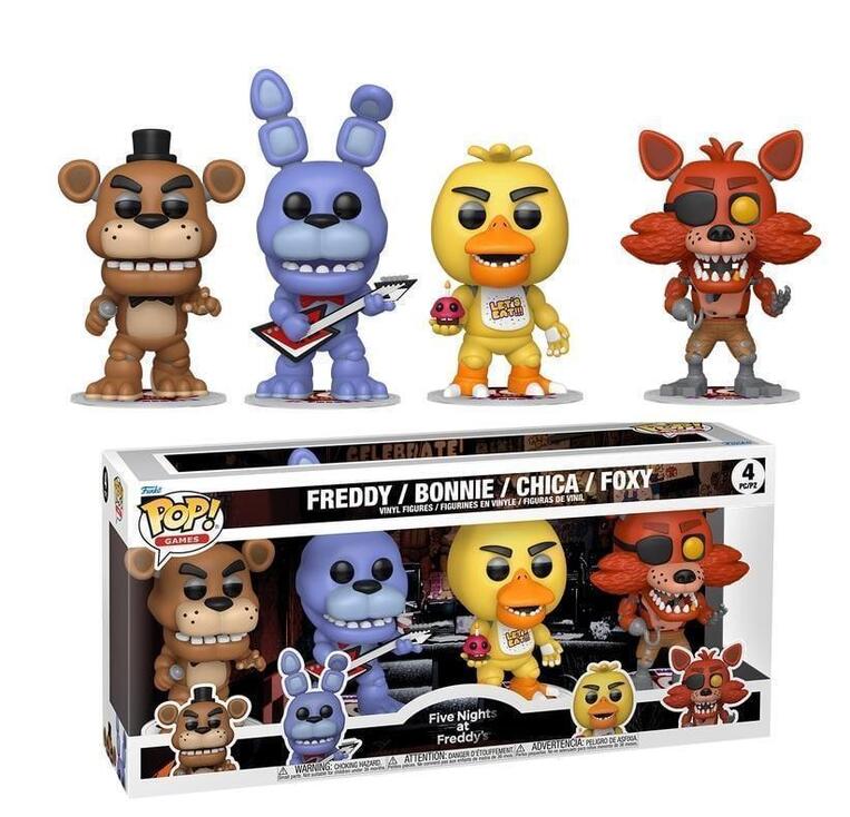 Funko Pop! 4-Pack Games: Five Nights at Freddy's - Freddy, Bonnie, Chica, Foxy Vinyl Figures