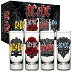 AC/DC Shotglass 4-Pack Black Ice