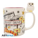 Harry Potter Mug 3d Handle Hedwig & Privet Drive - ABYMUG918