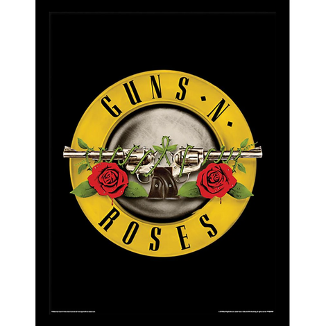 Guns n Roses (Bullet Logo) Wooden Print (Framed) 30 x 40cm - FP12474P