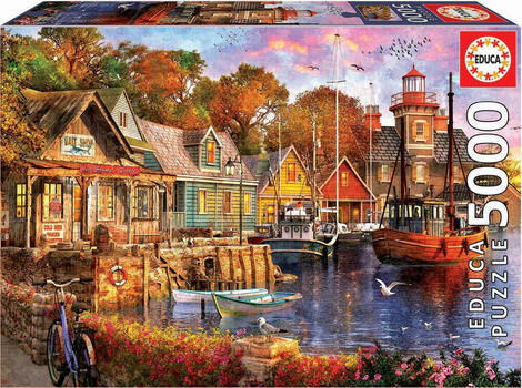 Educa Puzzle Sunset in Harbor 2D 5000 Τεμ - 18015
