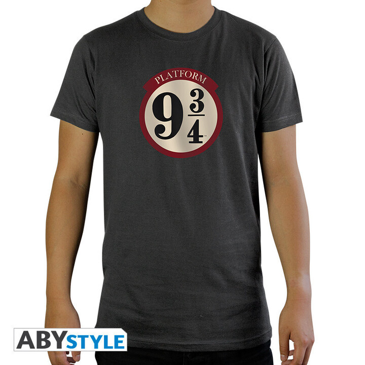 Harry Potter Unisex Dark Grey Tshirt - 9 3/4 - ABYTEX609