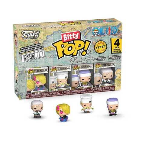 Funko Bitty POP! One Piece - Sanji, Zeff, Krieg & Chase Mystery 4-Pack Figures