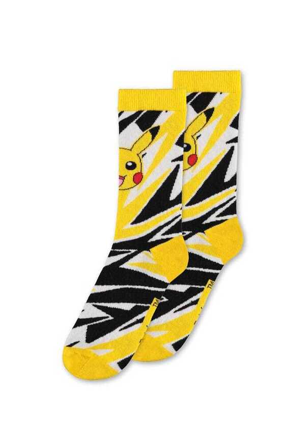 Pokémon Socks 3-Pack Pikachu, Charmander, Gengar - CR875273POK- 39-42