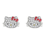 Hello Kitty Earrings Silver Plated - HK50170