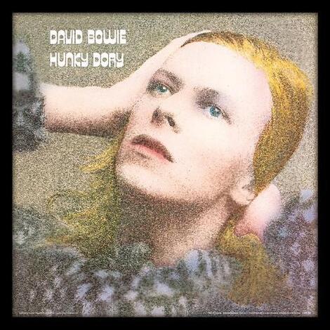 David Bowie (Hunky Dory) Wooden Framed Print 31.5 x 31.5cm - ACPPR48154