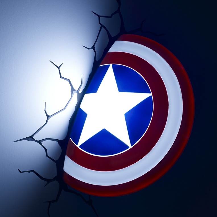 Marvel 3D LED Light Captain America Shield -3DL49463