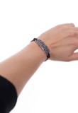 AC/DC Wrist Strap: Lightning Logo (Metal) - HRWL452