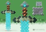 Minecraft Diamond Sword Collector Replica - NN3728