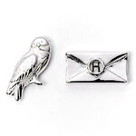 Harry Potter Silver Plated Earrings Set Platform 9 ¾, Hedwig Owl & Deathly Hallows - EWE0107