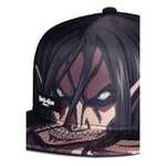 Attack on Titan Snapback Cap Eren Jaeger Titan Black - BA713474ATT